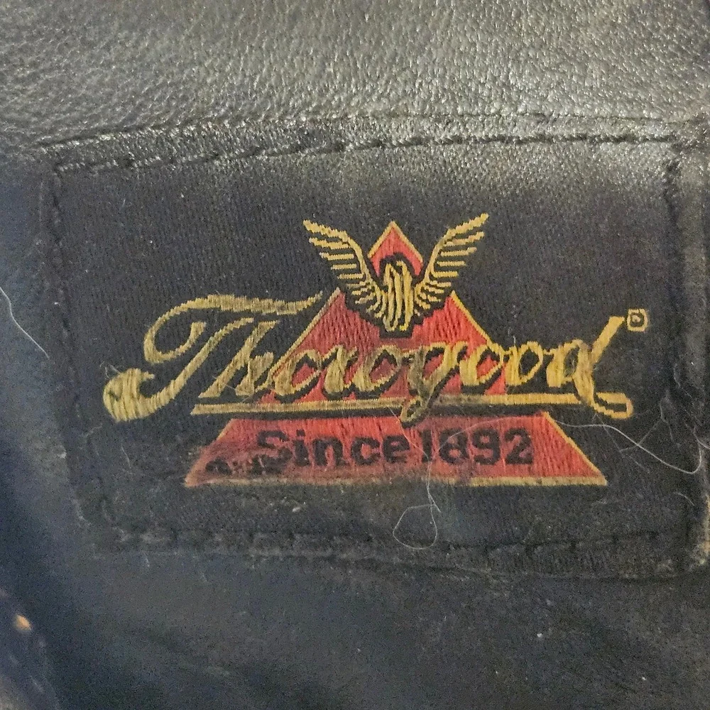 Thorogood Moc Toe Work Boots Mens 10 Black Leather American Heritage 814-6201
